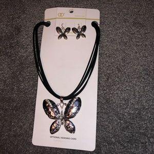 Fashion Butterfly necklace/earrings